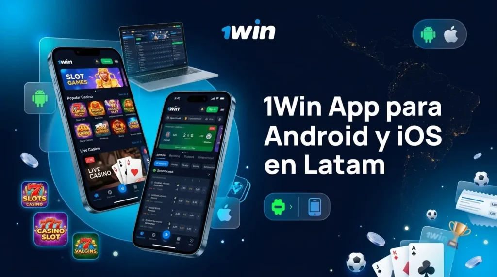 Aplicación 1Win para Android y iOS en Latam con descarga rápida y acceso a apuestas y casino online